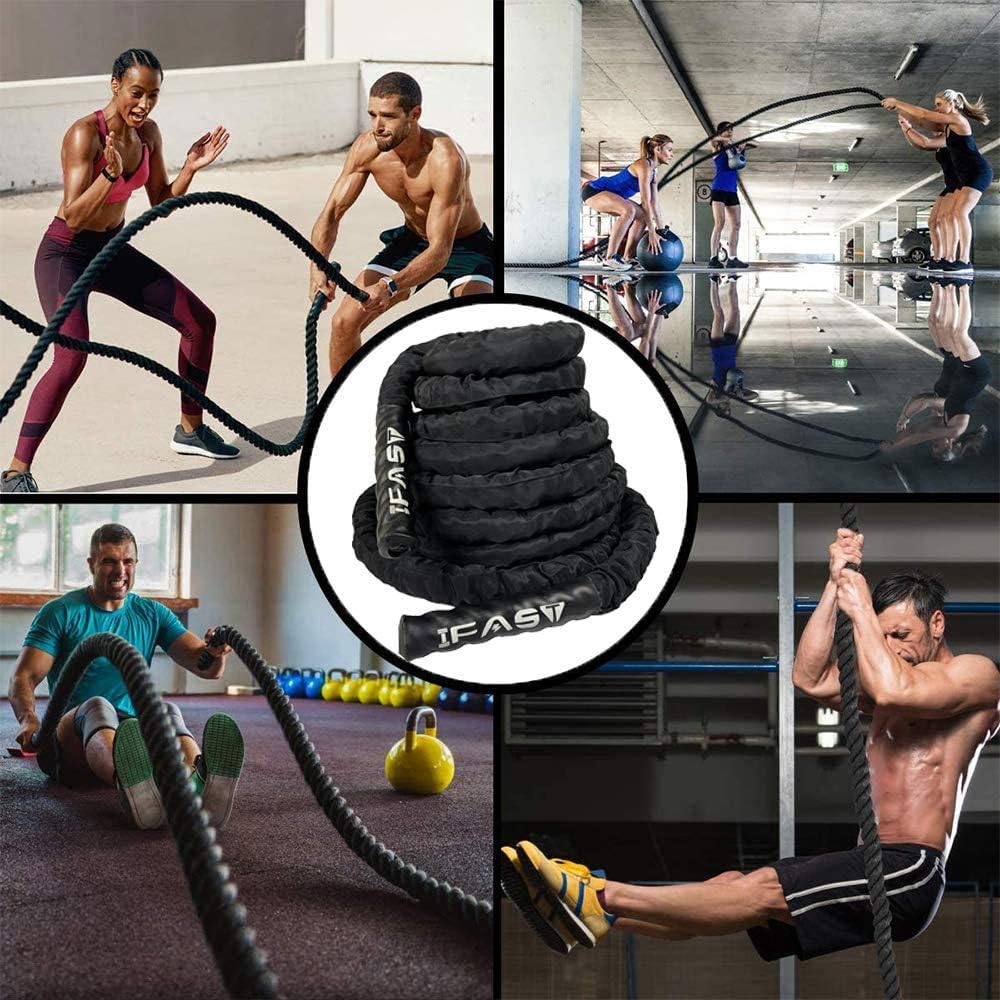 30ft Heavy Dacron Exercise Battle Rope Pack of 2 M86103