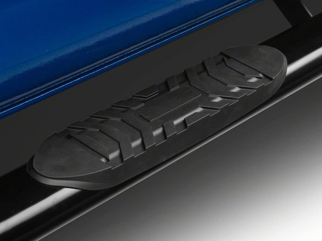 Black 5-Inch Oval Bent End Side Step Bars B717652