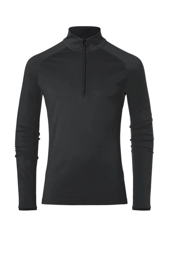 Men Halfzip Black Casual Jacket T465508
