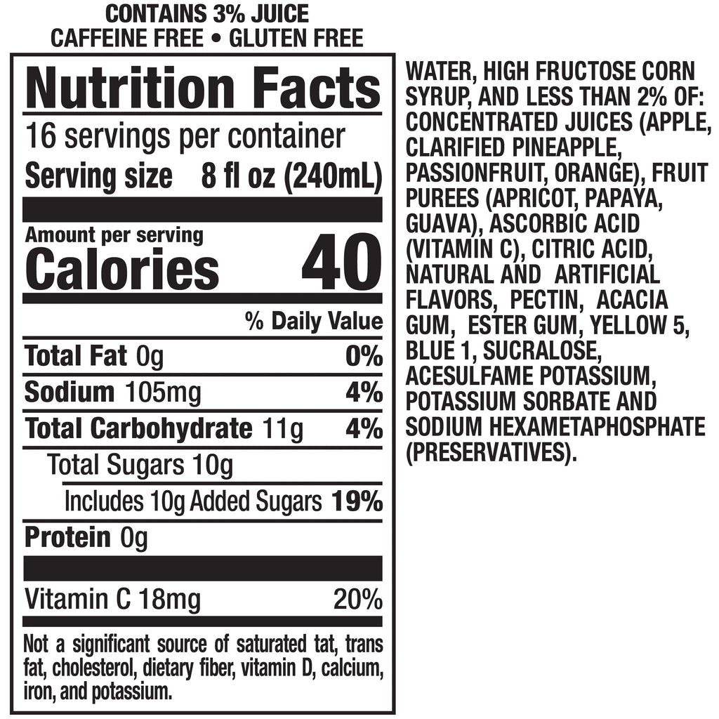 Green Berry Rush Juice Drink, 1 gal bottle D293