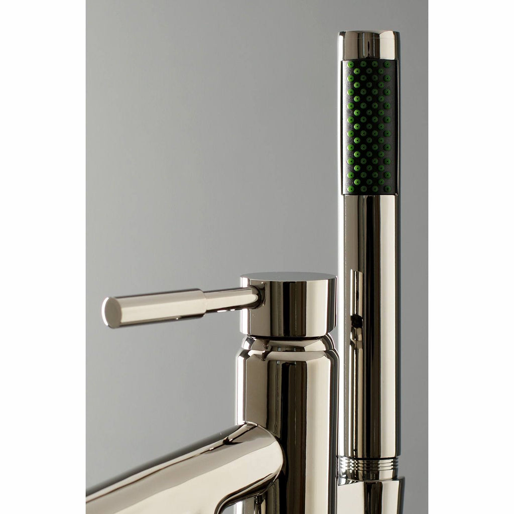 Polished Chrome Freestanding Tub Faucet with Hand Shower N6071