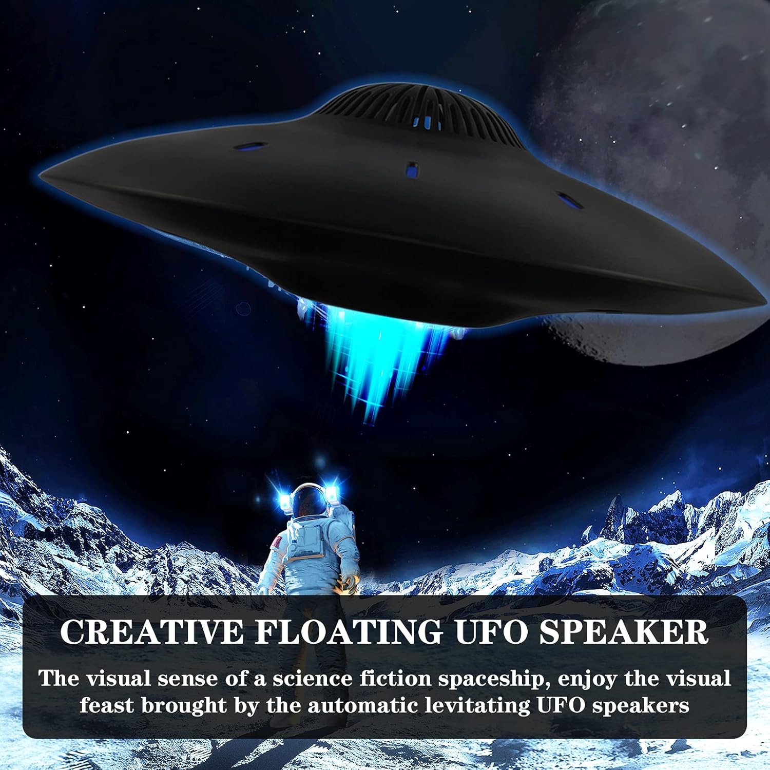 Magnetic Levitating Bluetooth Speaker with LED Lights Base V939