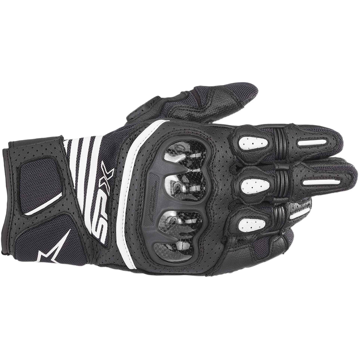 Black White Carbon Gloves M23102