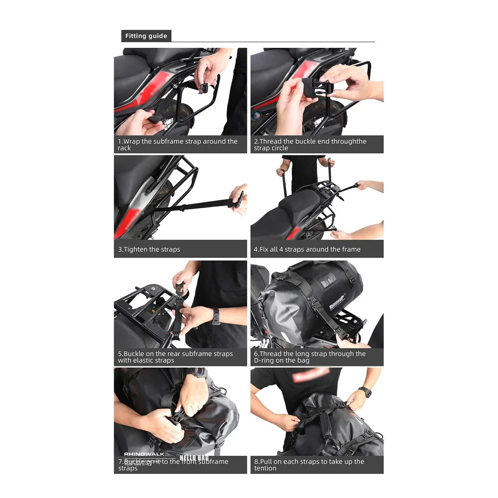 45L Motorcycle Rearseat Bag D4315