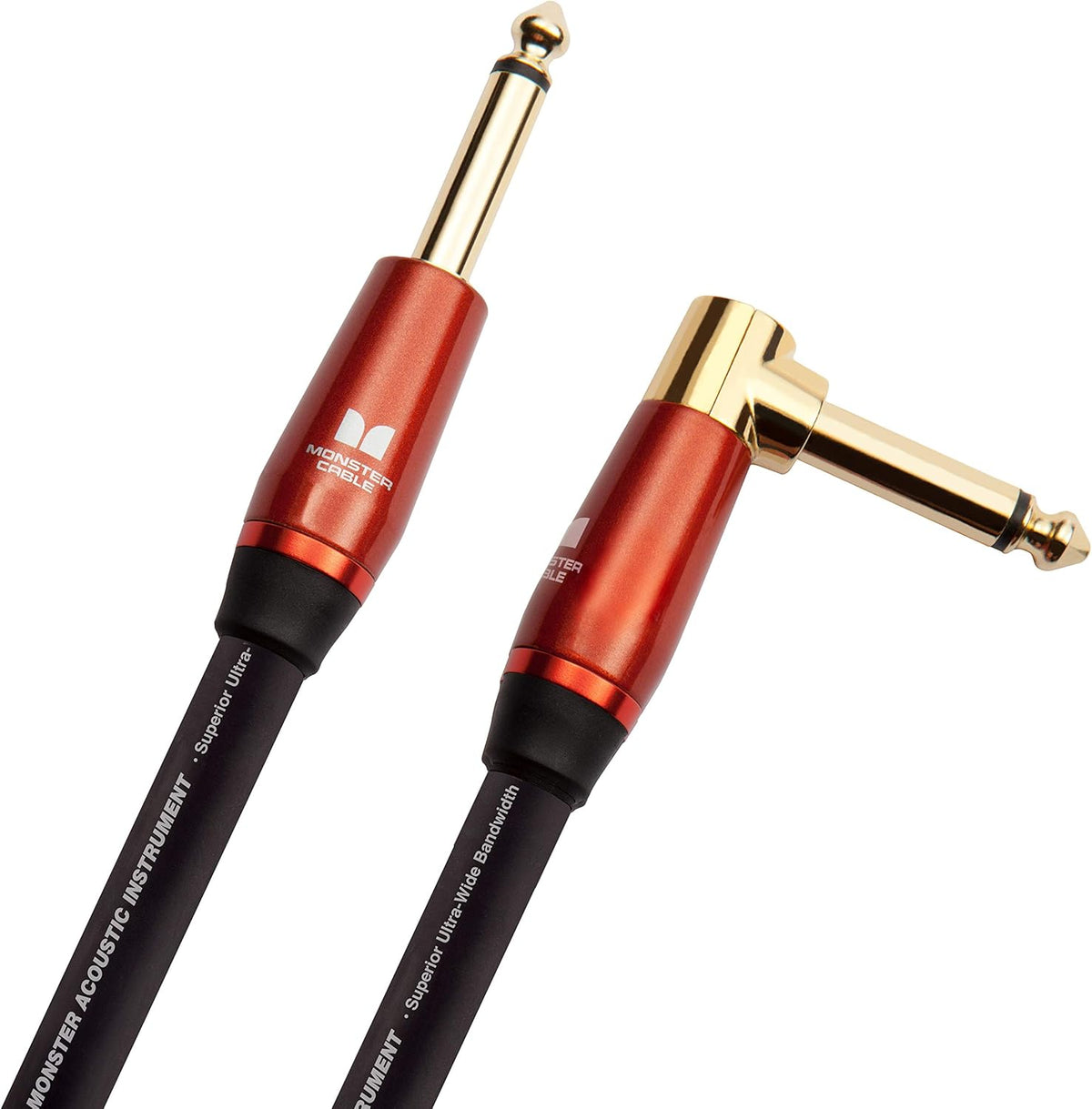 12 ft Right Angle to Straight Acoustic Instrument Cable Y75936