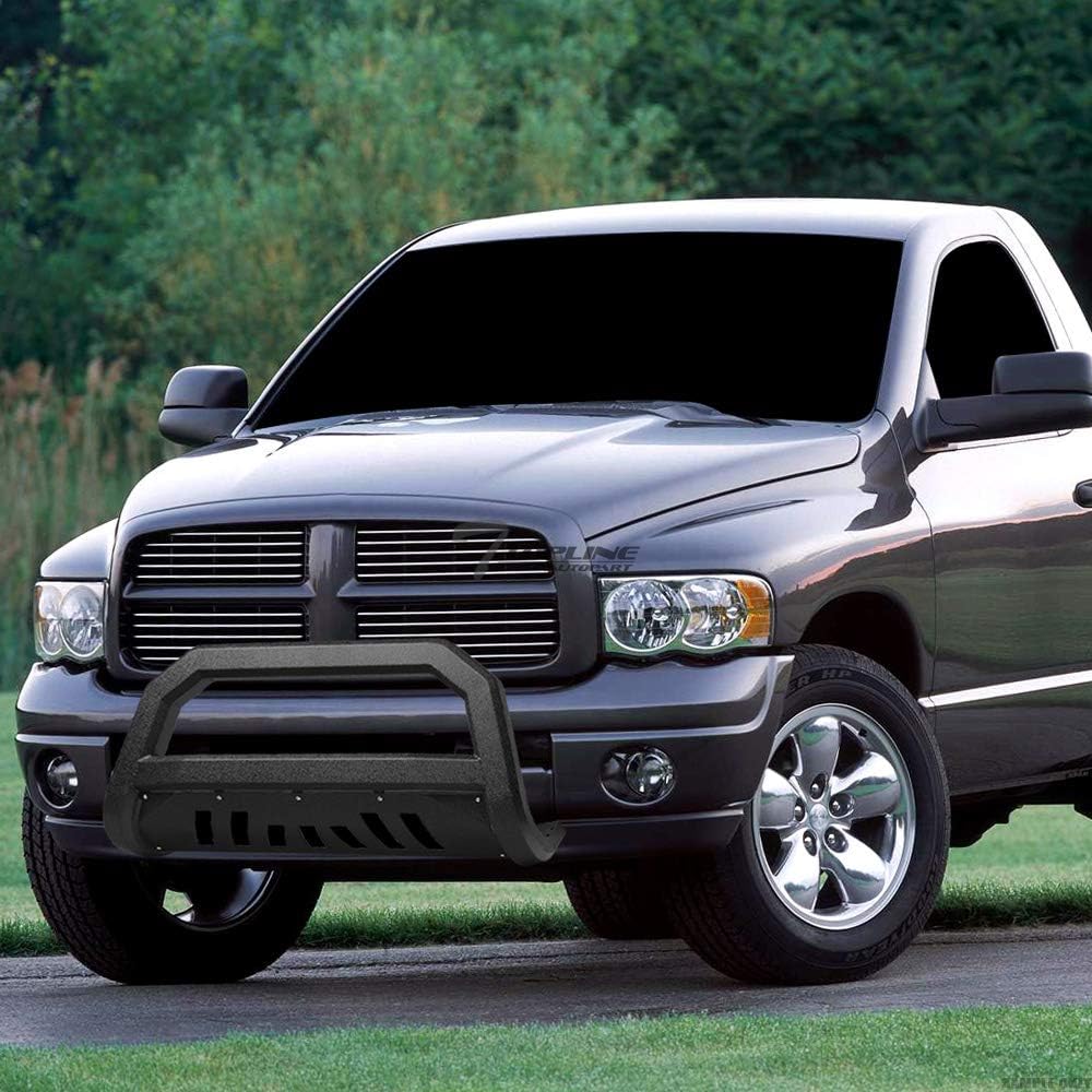 Textured Black Bull Bar Guard with Skid Plate L953535