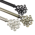 Satin Nickel Curtain Rod 66-120" I799