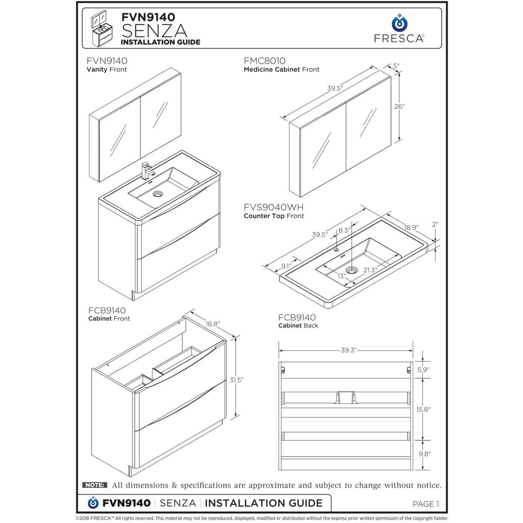 Rosewood Free Standing Bathroom Cabinet S28160