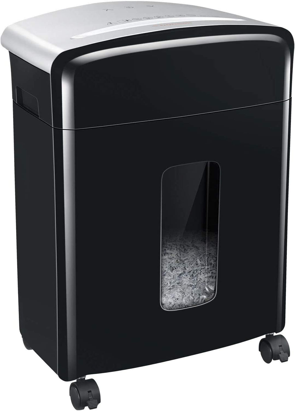 12-Sheet Micro Cut Paper Shredder with Pullout Basket, Black R234