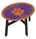 Clemson Tigers Wood Side Table J9507