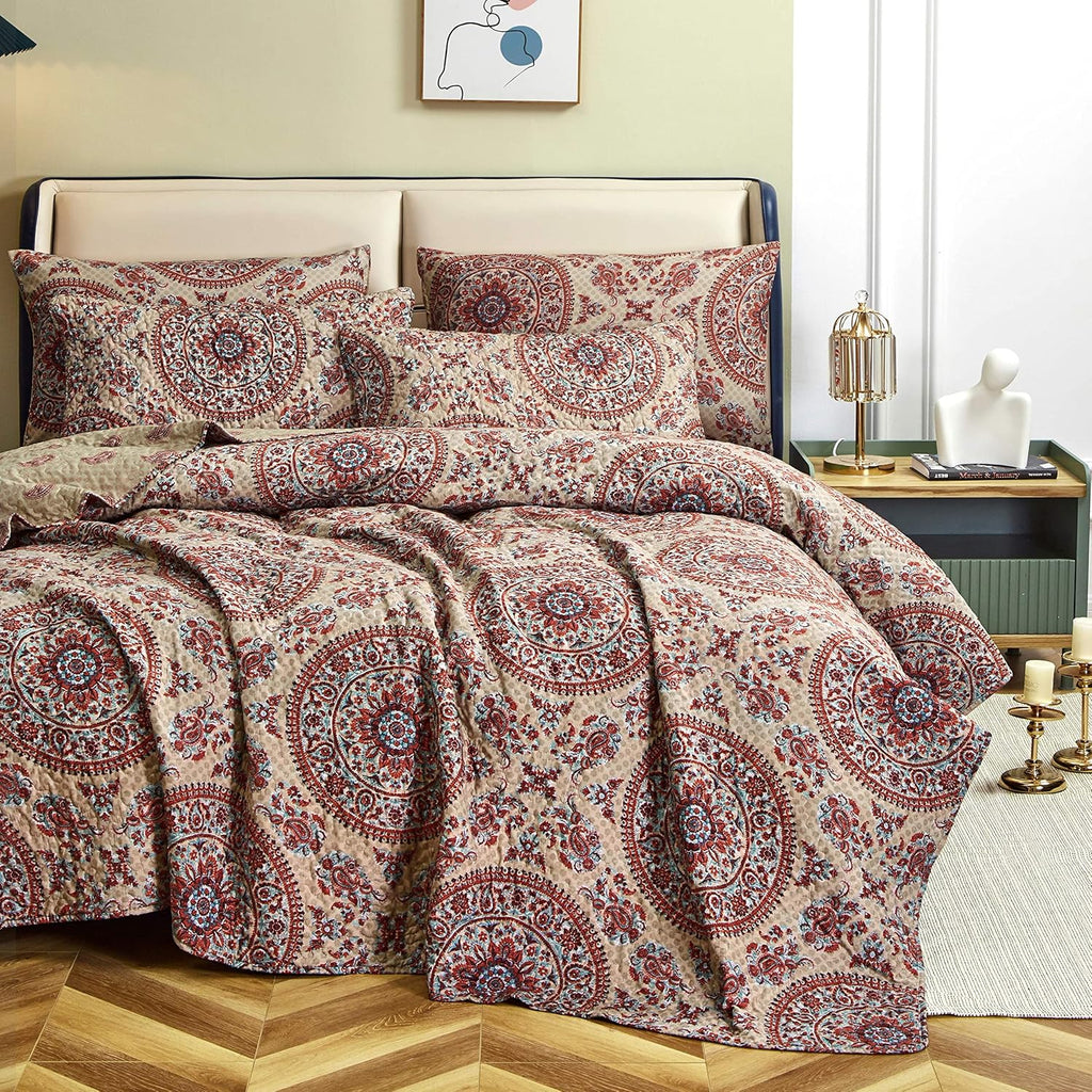 Cal King Medallion Bedspread Coverlet O7275
