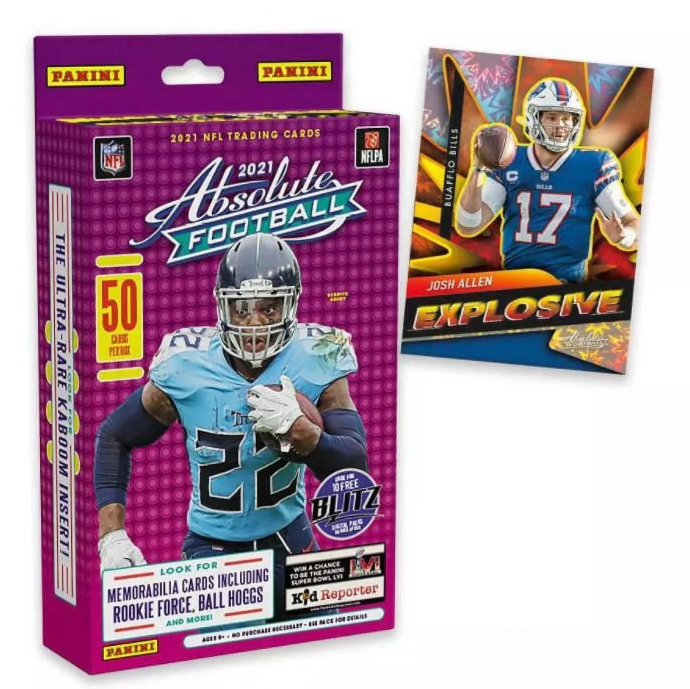 50 Cards NFL Football Trading Card Hanger Box A675