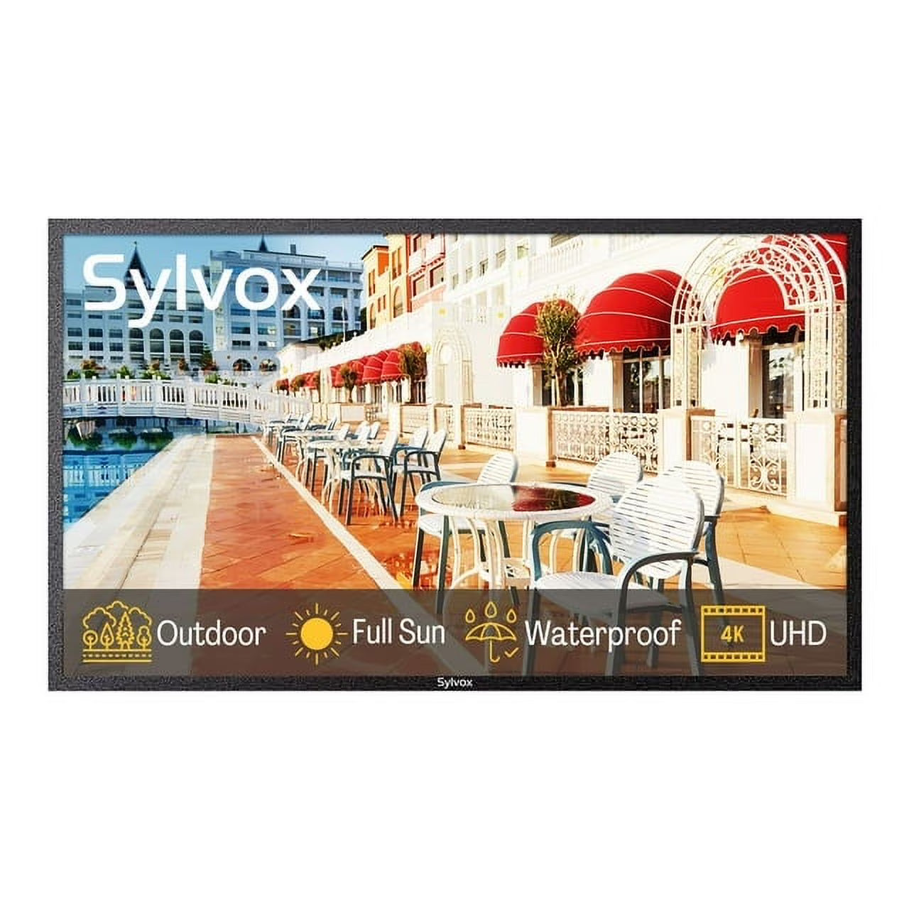 55 inch Outdoor 4K UHD TV, IP66 Waterproof, 2000nits G96466
