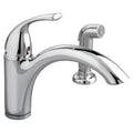 Chrome Single Handle Kitchen Faucet with Spray I99413