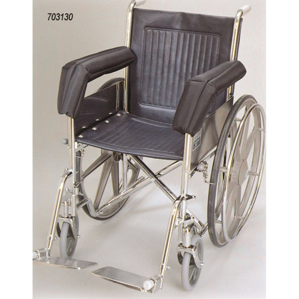 Wheelchair Foam Padded Nylon Extended Half Armrest Pads C669