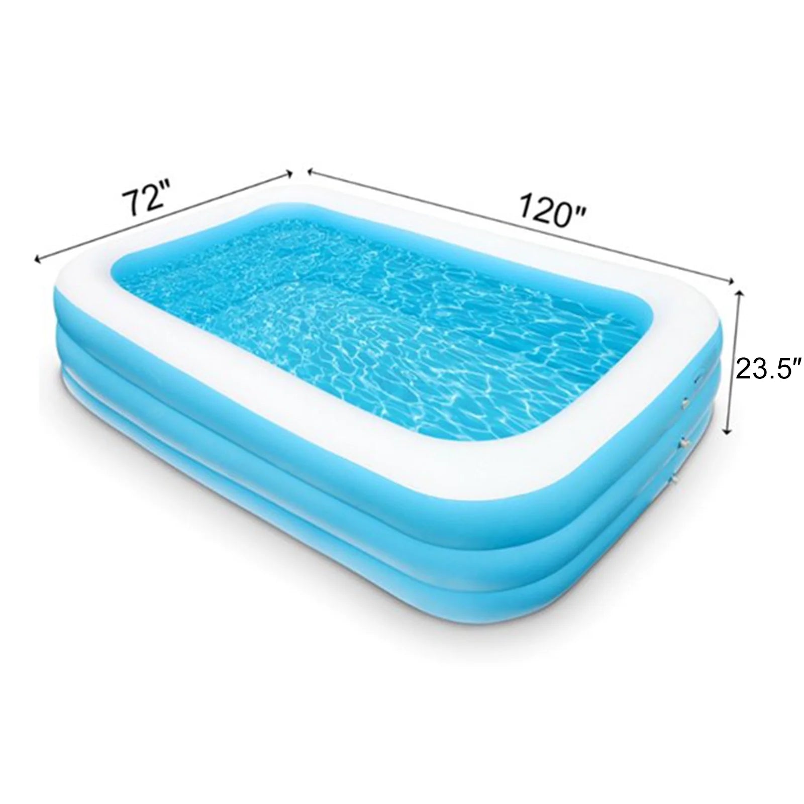 Inflatable Swimming Pool, 120 X 72 X 23 inches O2421