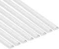 White 39 Inch Paintable Cable Raceway Cord Cover, Pack of 8 X190852