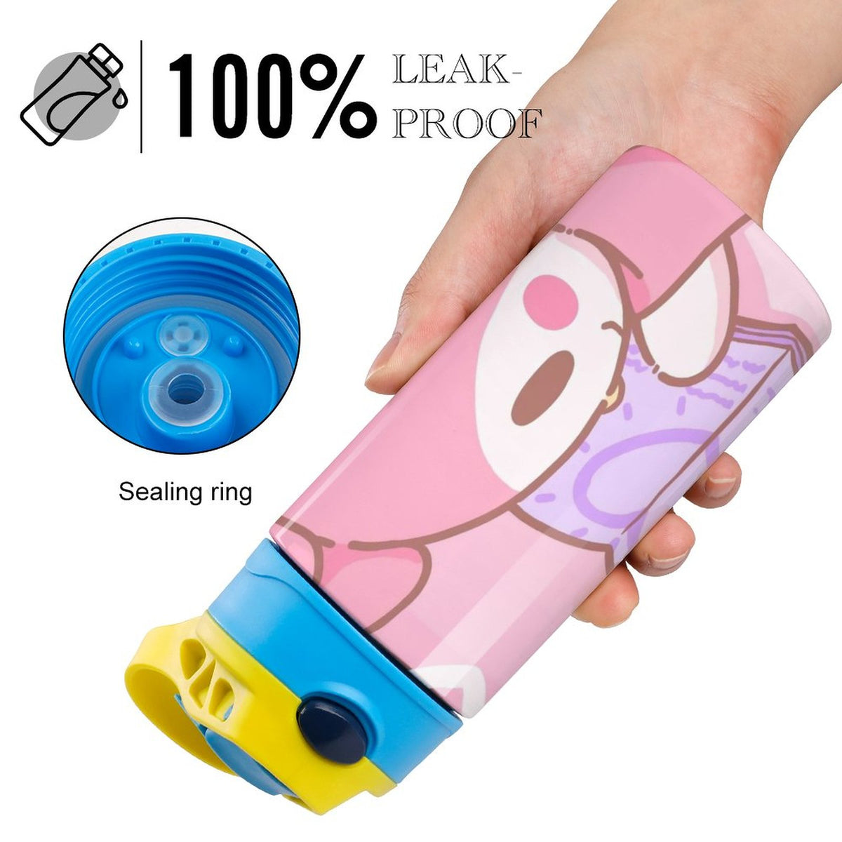Stainless Steel Vacuum Insulated Straw Water Bottle P225