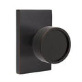 Oil Rubbed Bronze Door Knob with Rectangular Rose Y826