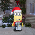 3.5 Ft Airblown Minion Kevin Inflatable Christmas Decor B1337
