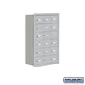8 in. Cell Phone Storage Locker, 6 Door, Aluminum, Recessed Mounted M379