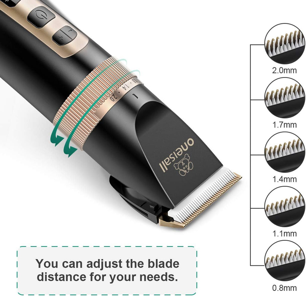 Black Cordless Pet Grooming Clippers Set, Pack of 2 U71851