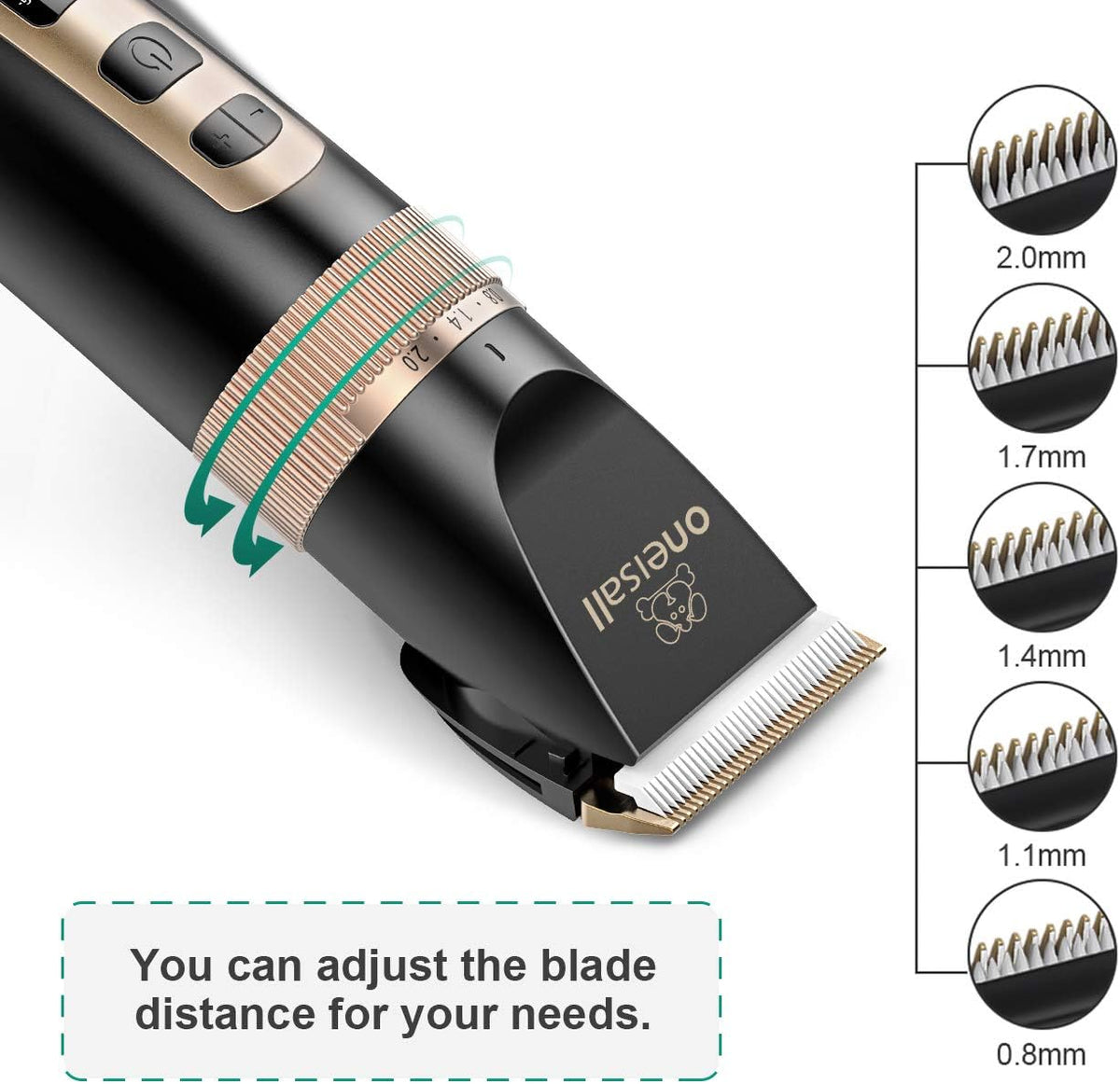 Black Cordless Pet Grooming Clippers Set, Pack of 2 U71851