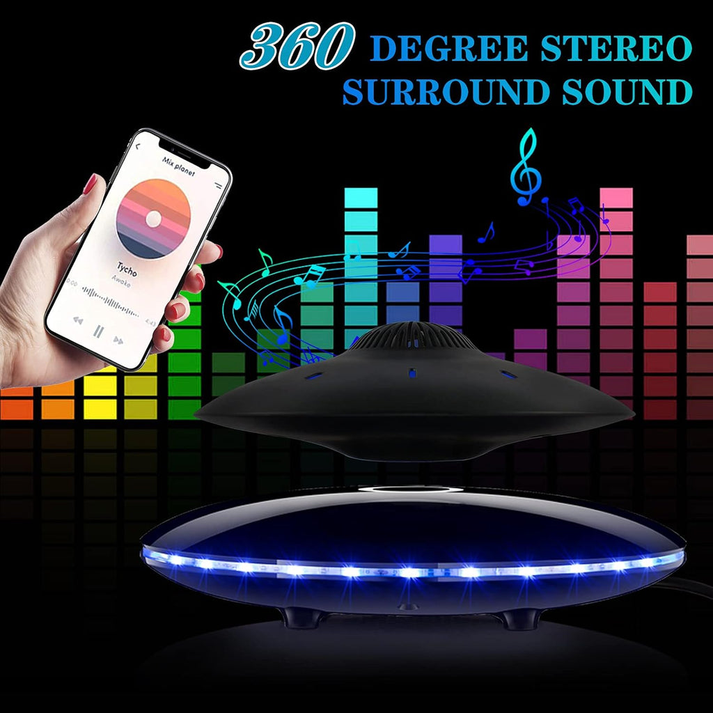 Magnetic Levitating Bluetooth Speaker with LED Lights Base V939