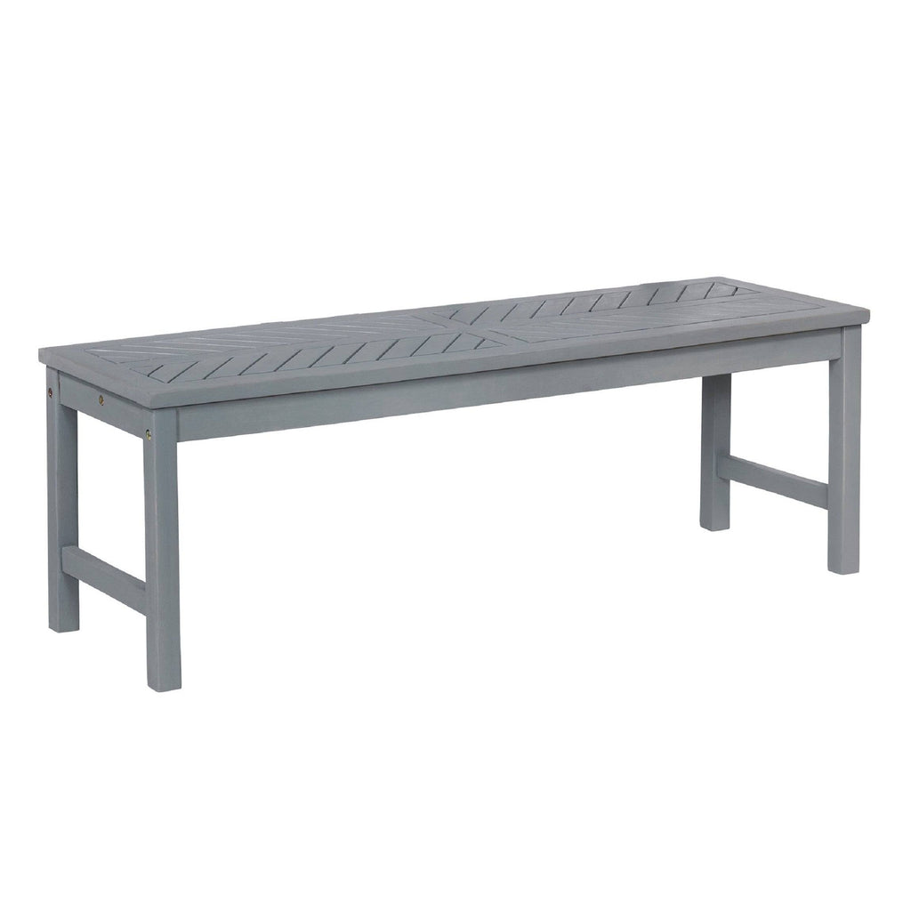 Dark Brown Chevron Patio Bench O6794