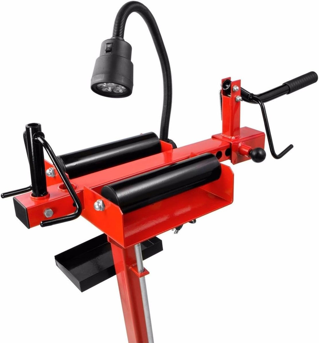 Manual Tire Spreader Portable Tire Changer Stand Adjustable LED Light Tool A3567