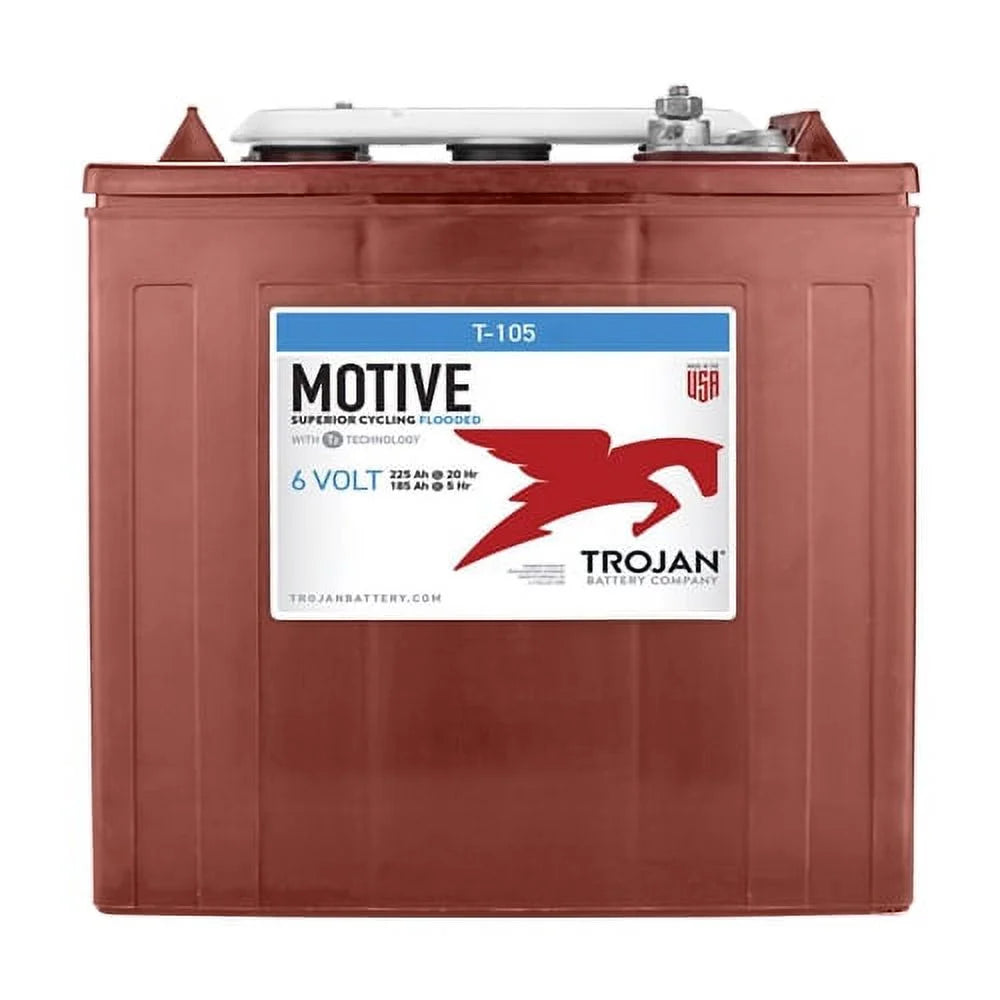 6V 225Ah Deep Cycle Flooded Lead Acid Battery x2 D796634