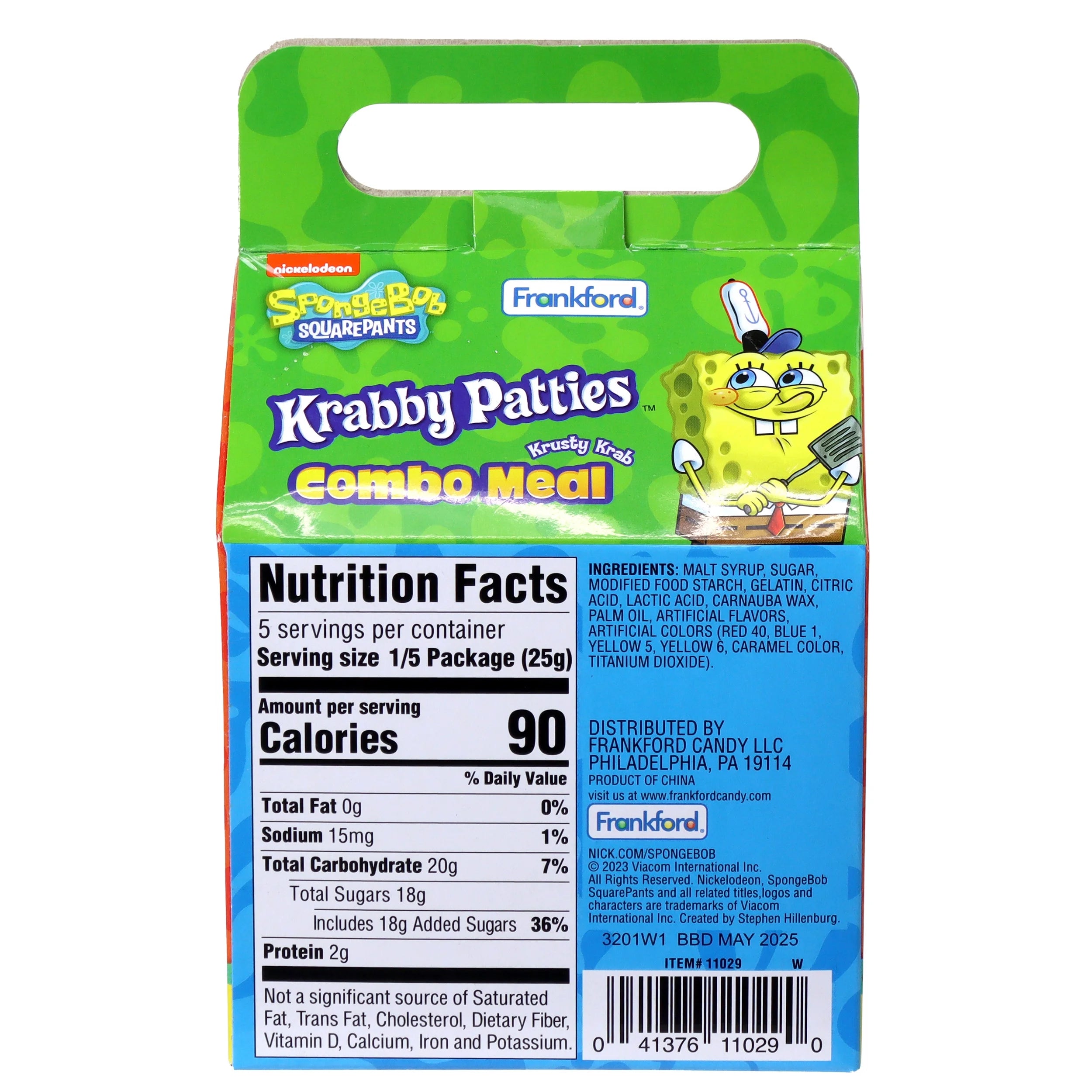 Krabby Patties Gummy Candy Combo Meal, 4.4oz O6325