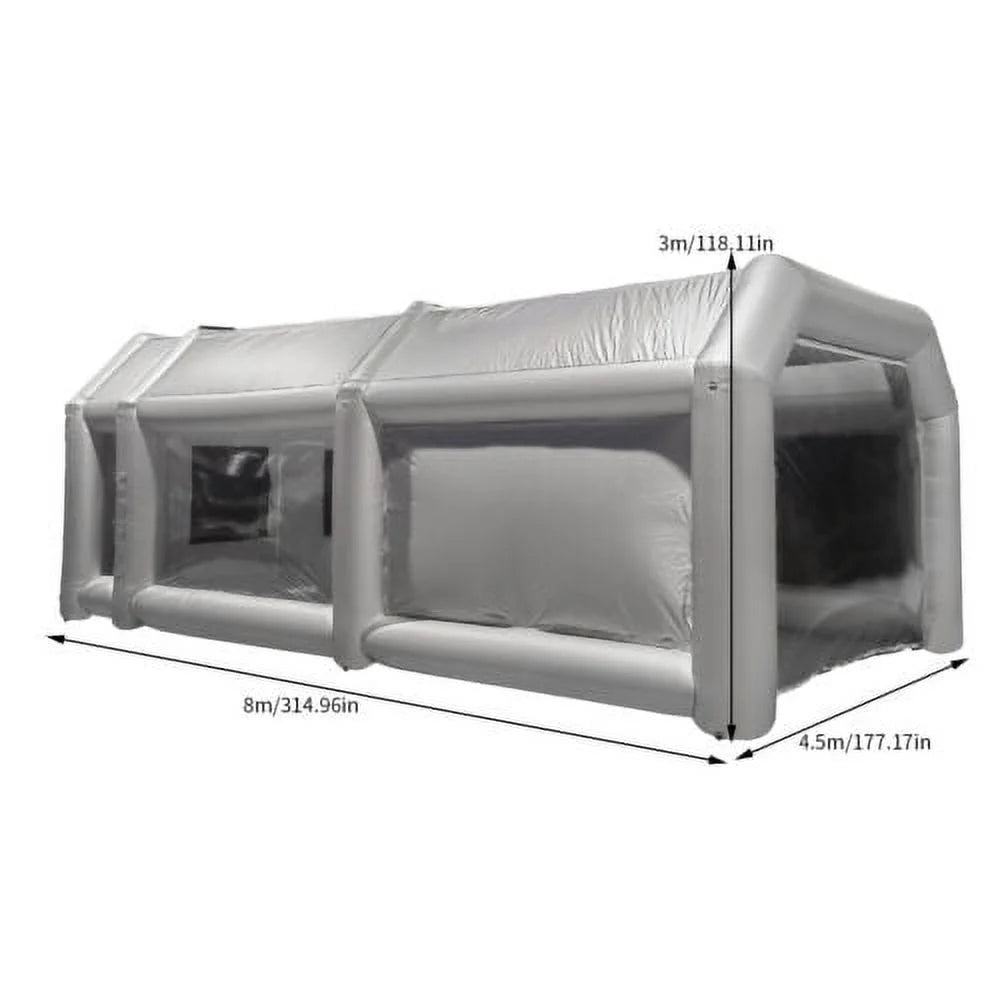 Inflatable Paint Spray Booth Work Tent with Filter System 26*15*10 Ft C777979