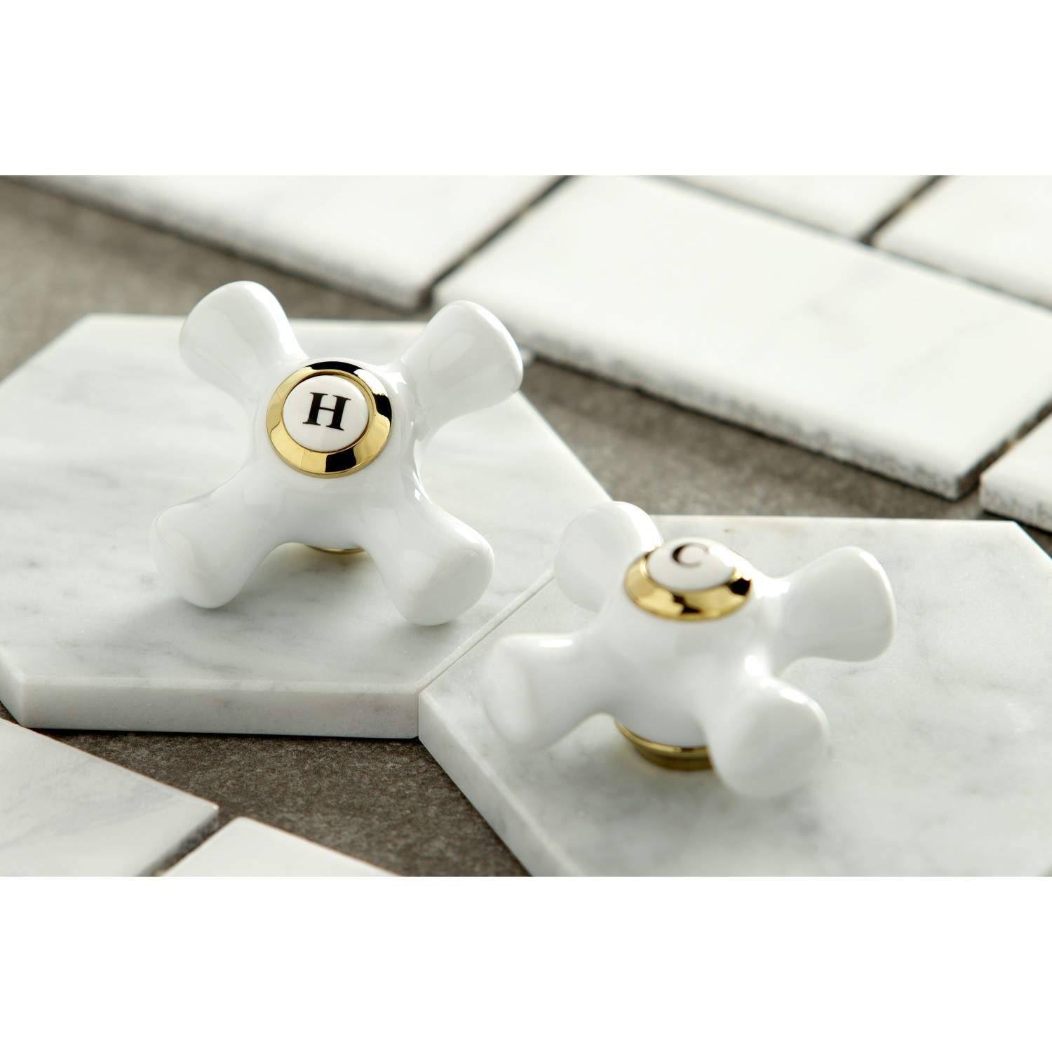 Polished Brass Wall Mount Bathroom Faucet D249735