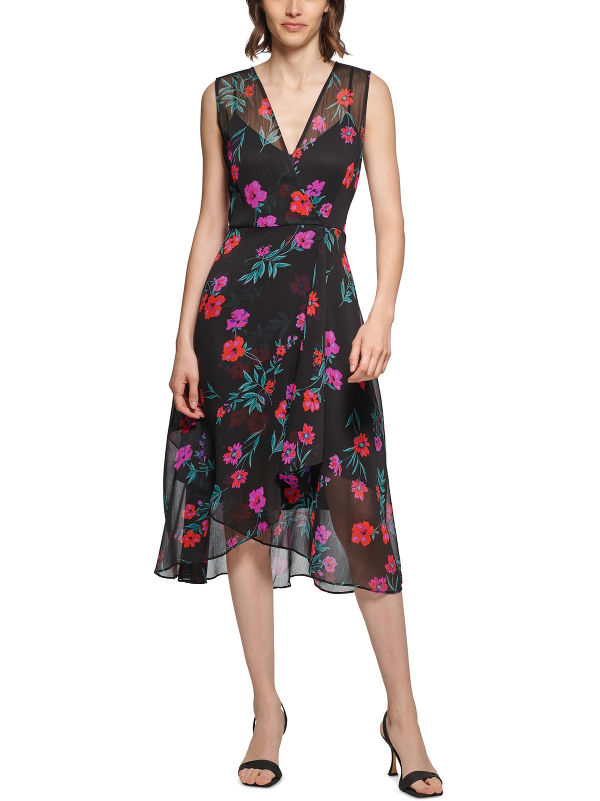 Surplice Midi Fit & Flare Dress O9795