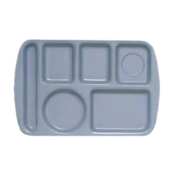 French Blue School Cafeteria Compartment Tray A68792