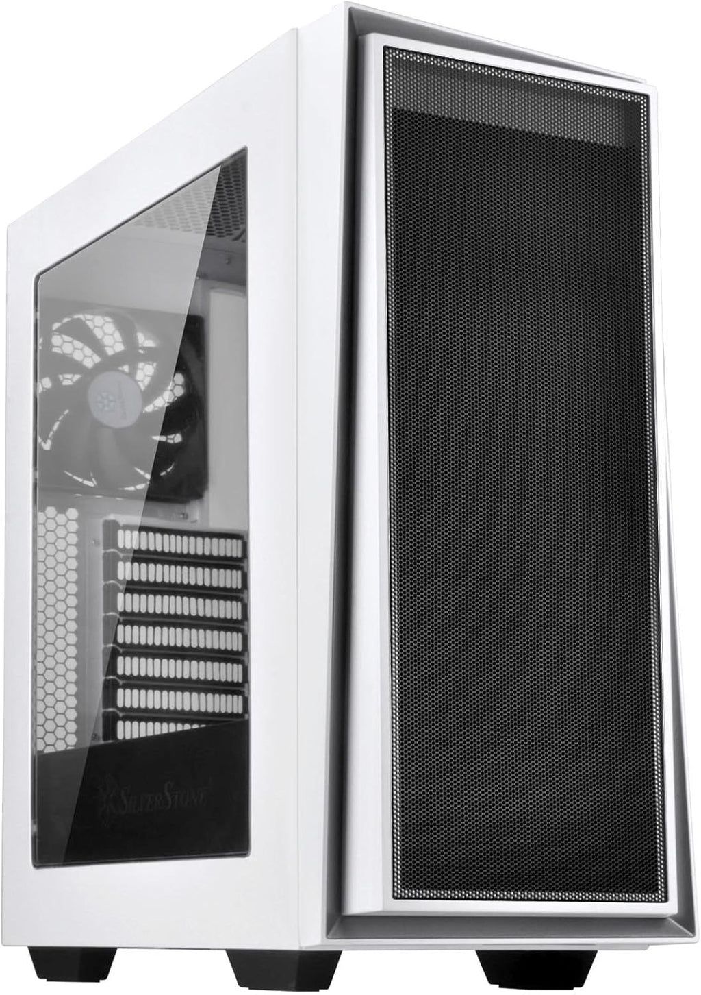 ATX Tower Computer Case with Three 120mm Red LED Intake Fans in Black and Red with Side Panel Window I513396