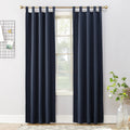 Navy Blackout Tab Top Curtain Panel 40x95 U549