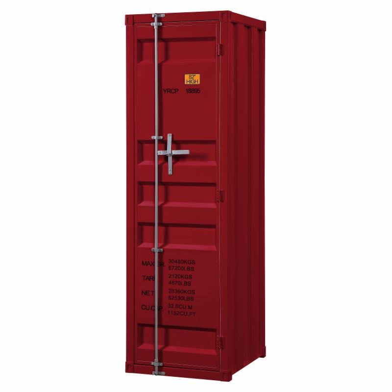 White Single Door Cargo Wardrobe Y731