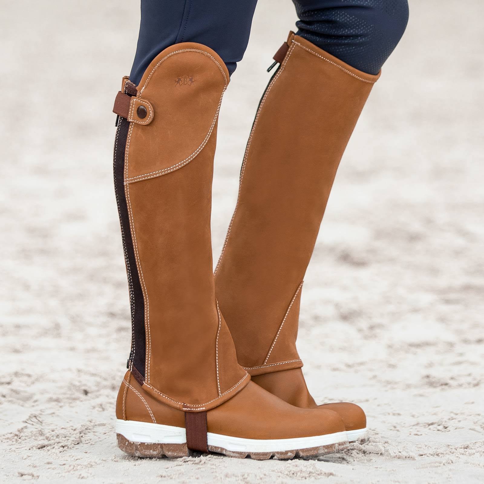 Brown Leather Half Chaps M47986