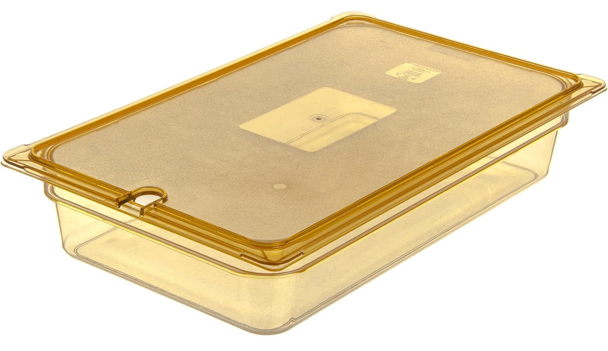 High-Heat Full-Size Food Pan, 12.7 qt, 20-3/4 x 12-3/4 x 4", Amber, Case of 6 W9797