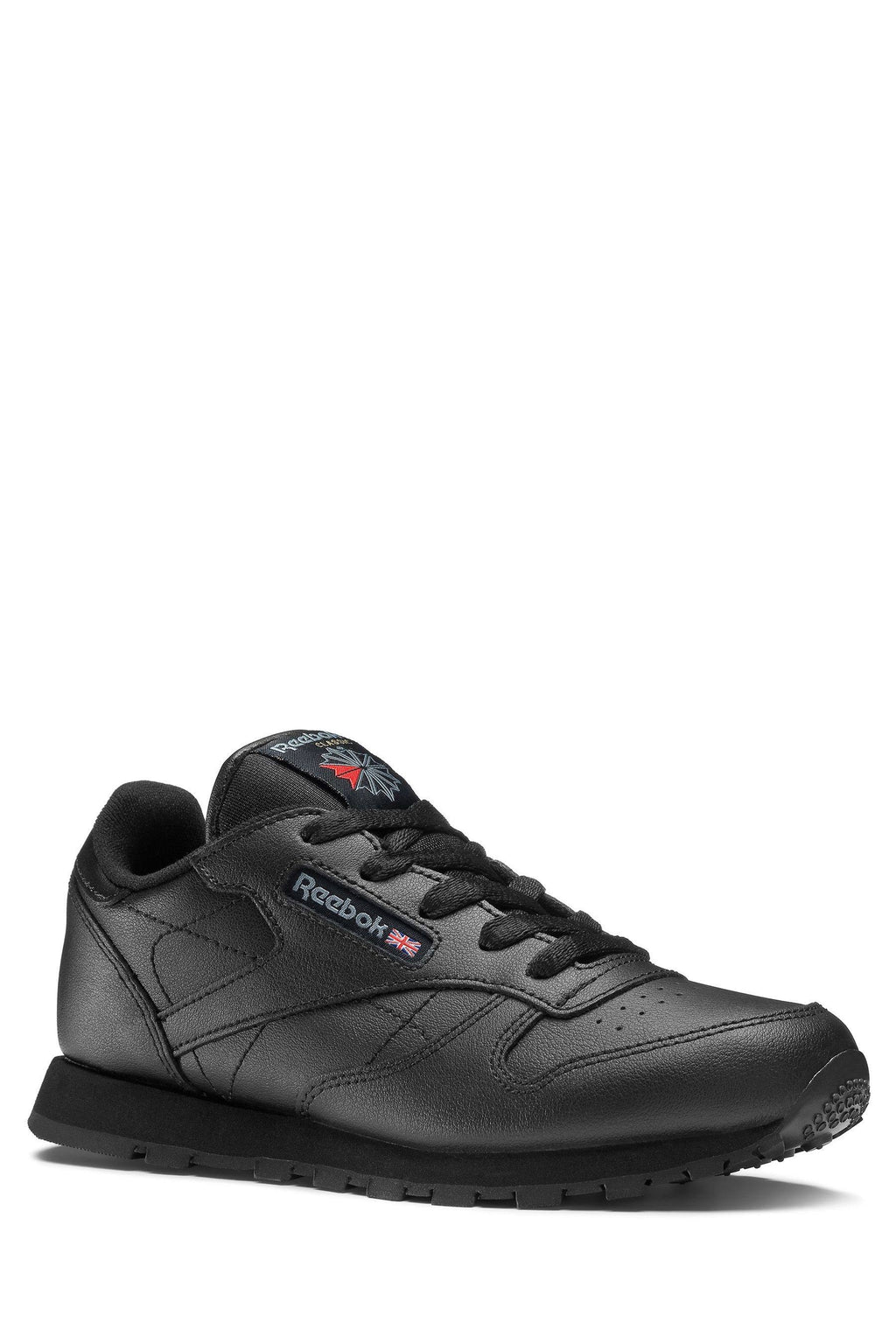 Black Children Leather Trainers O625561