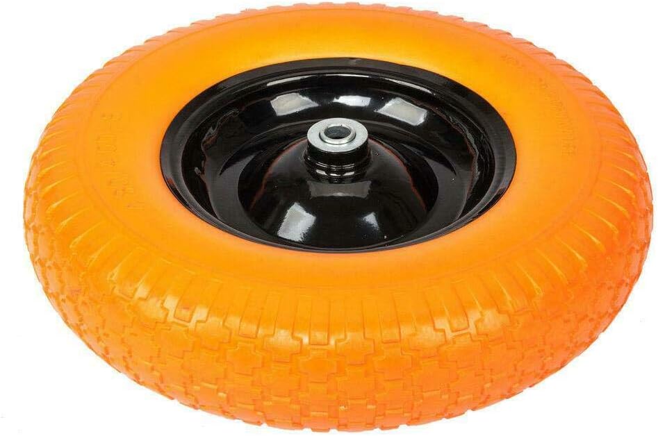 16 Flat Free Solid Foam Wheelbarrow Tire 5/8 Axle V7709