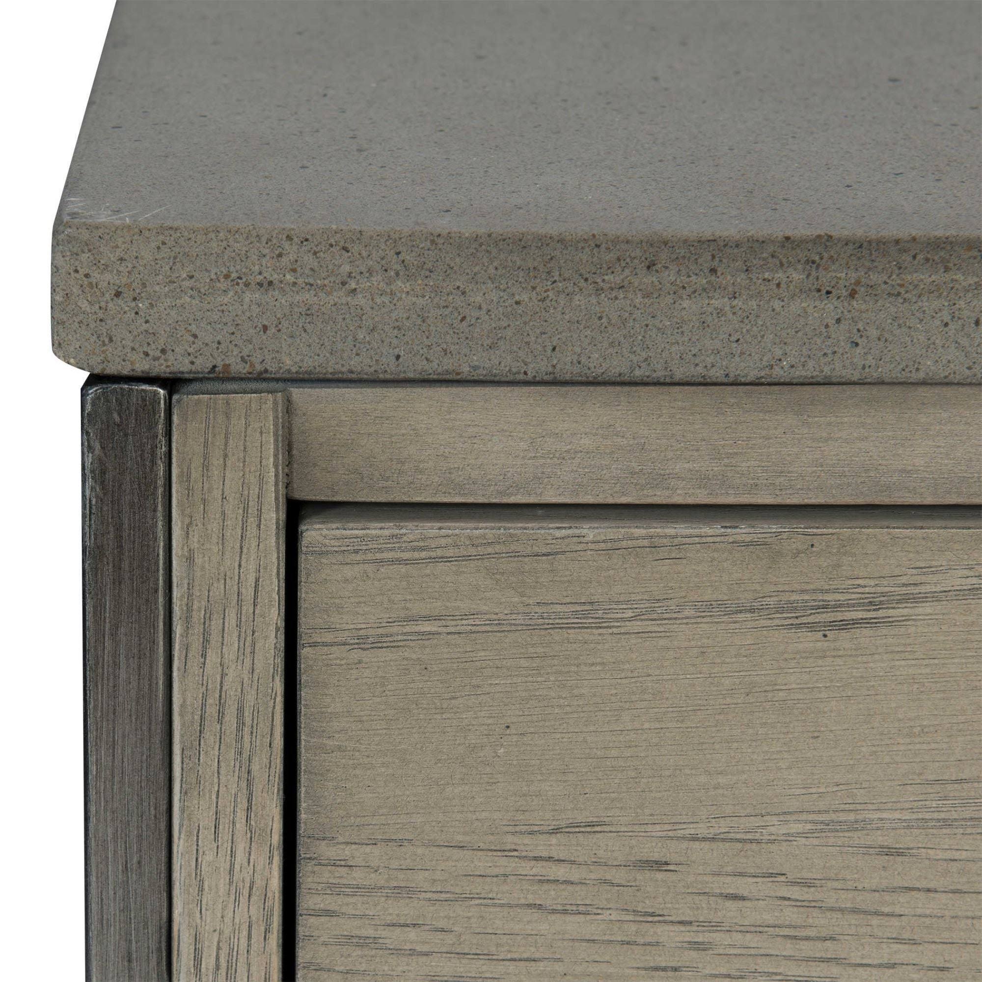 Brown and Gray Rectangular Side Table N962984