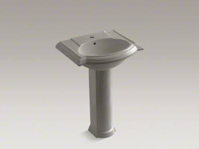 Cashmere Pedestal Bathroom Sink with Single Faucet Hole M6298
