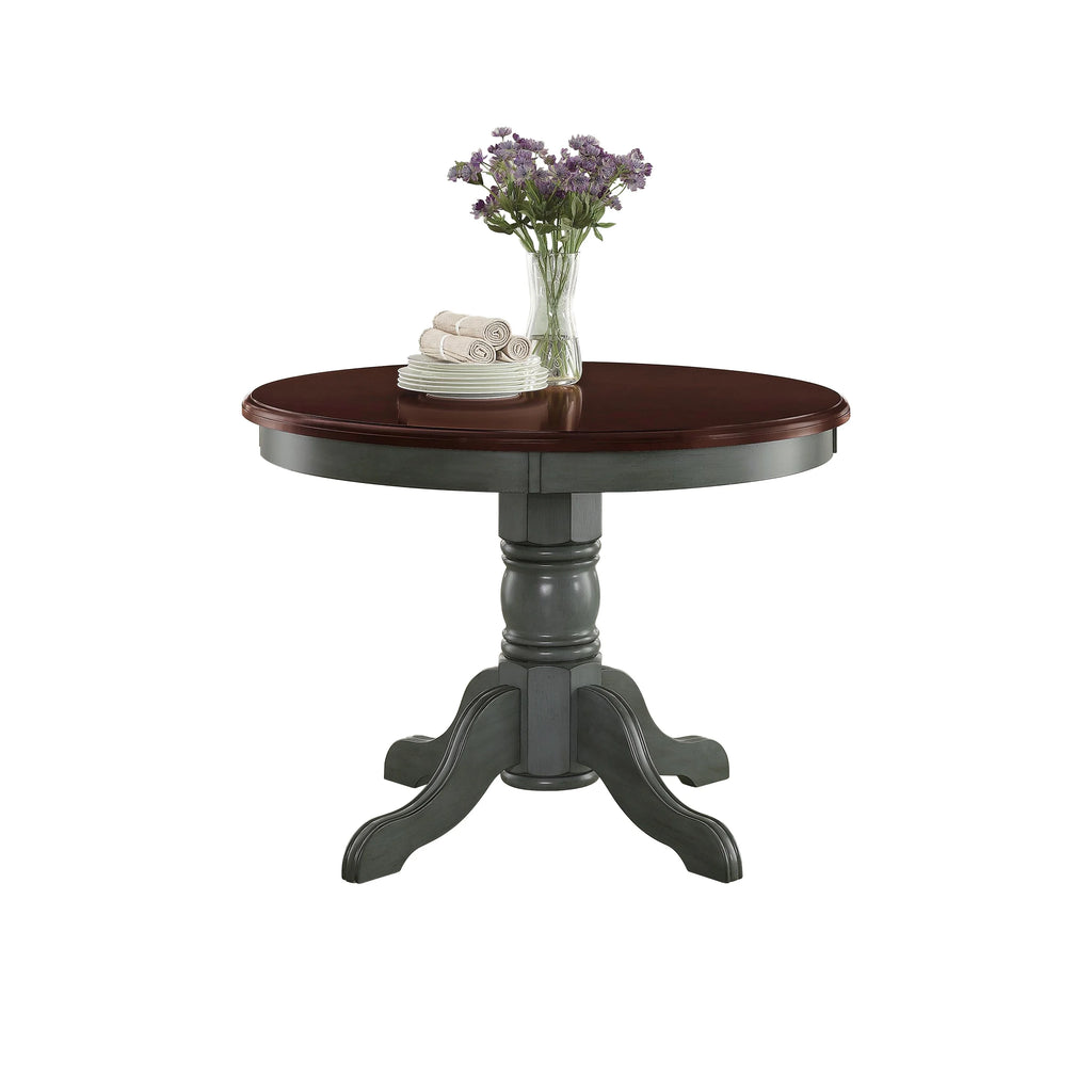Blue & Mocha Finish Dining Table X339730