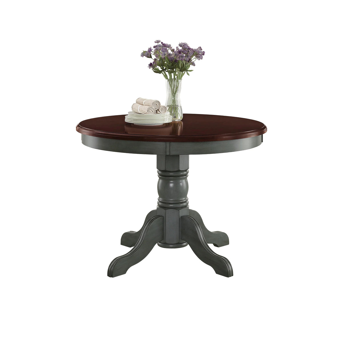 Blue & Mocha Finish Dining Table X339730