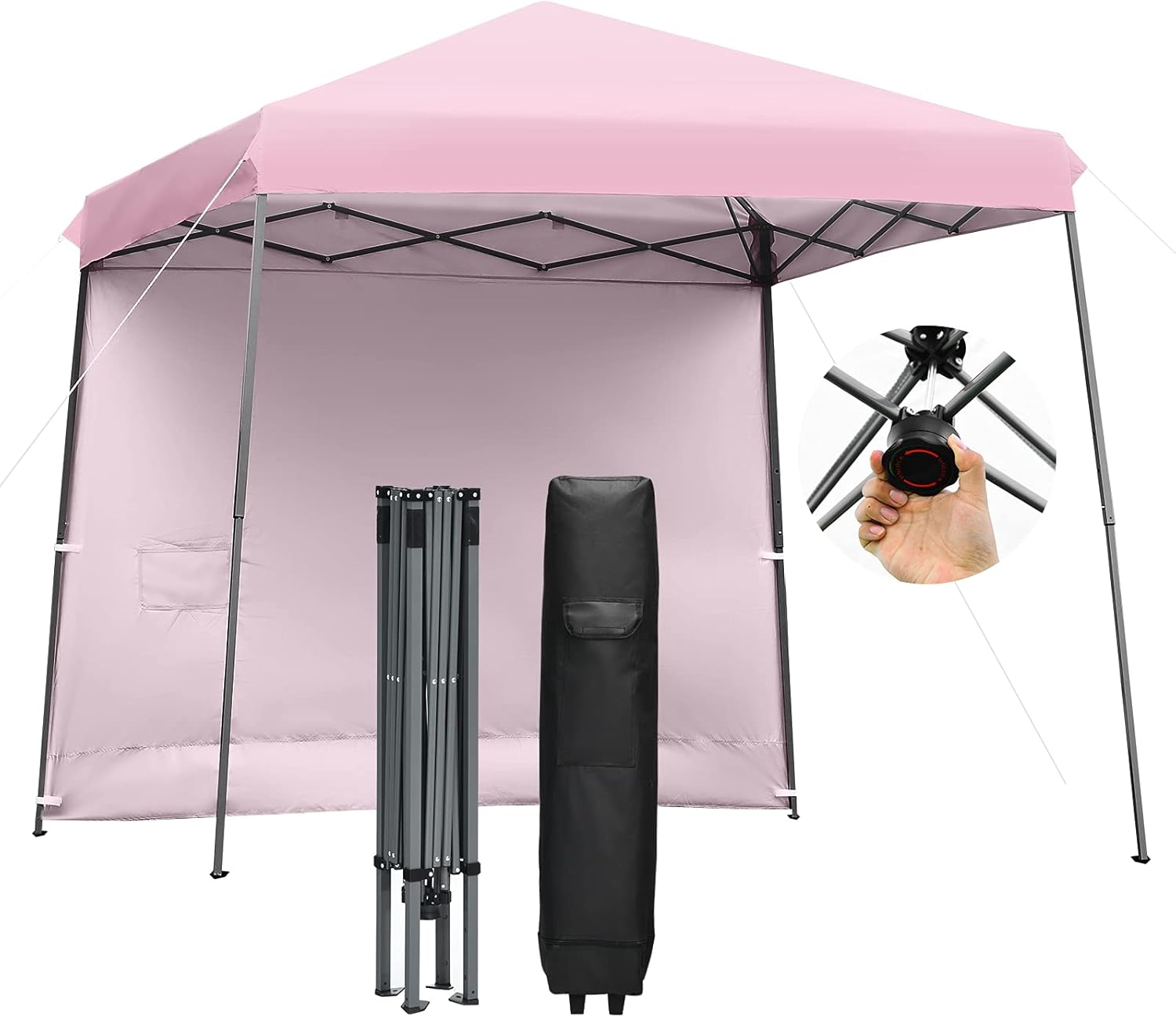 10x10 ft Pop up Canopy Tent with Detachable Side Wall F572