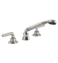 Satin Brass Handshower and Diverter Trim for Roman Tub I90313