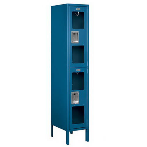 Blue Double Tier Metal Locker A684886